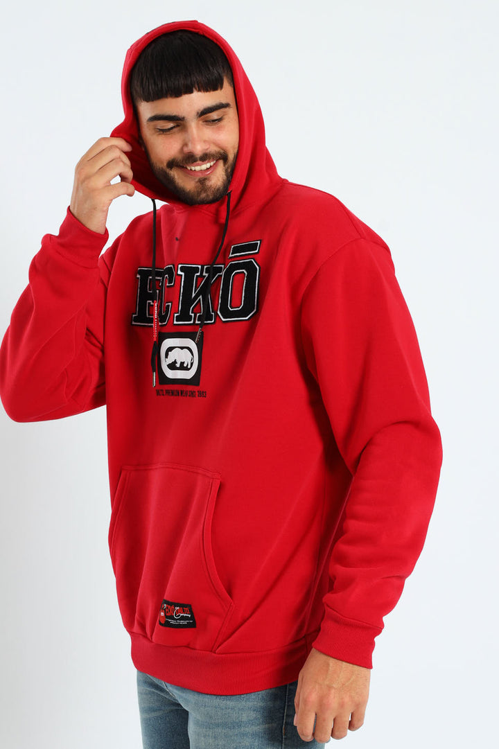 Box Script Hoodie - Red