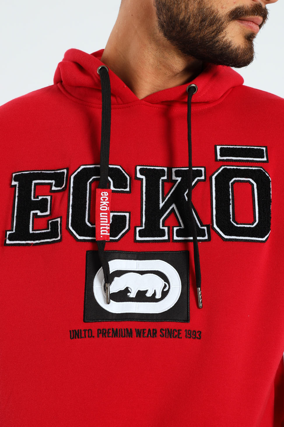 Box Script Hoodie - Red
