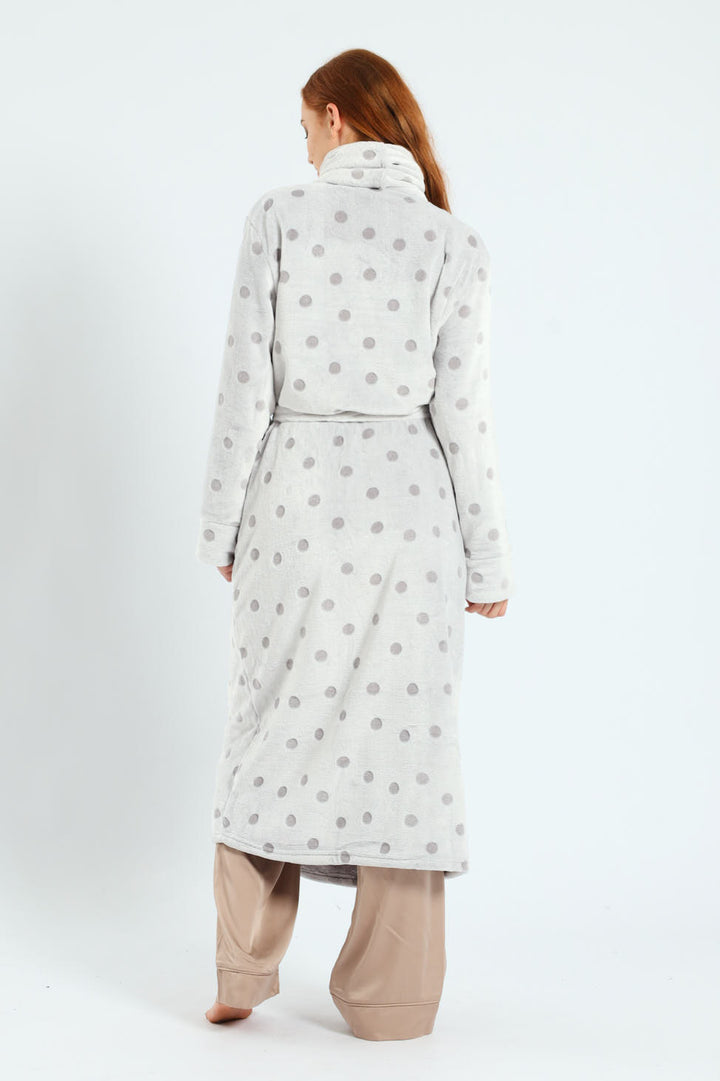 Embossed Gown - Grey