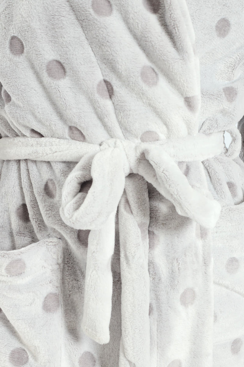 Embossed Gown - Grey