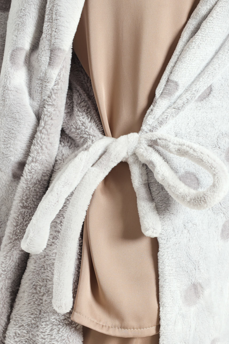 Embossed Gown - Grey