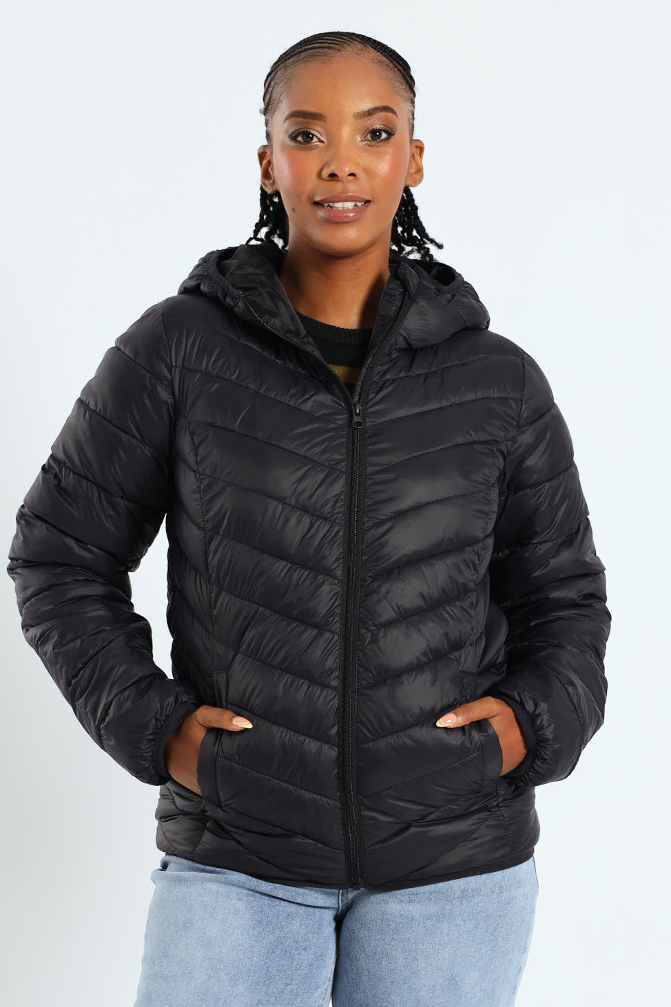 Classic Hooded Puffer - Black