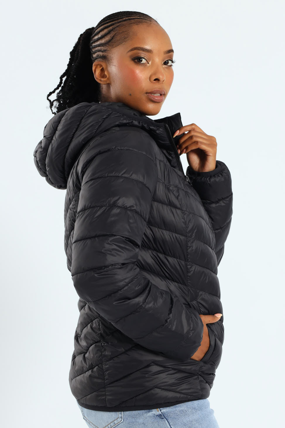 Classic Hooded Puffer - Black