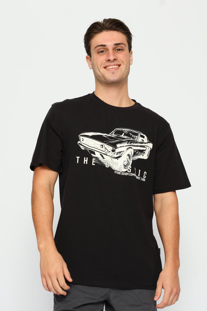 Classic Mustang Tee - Black