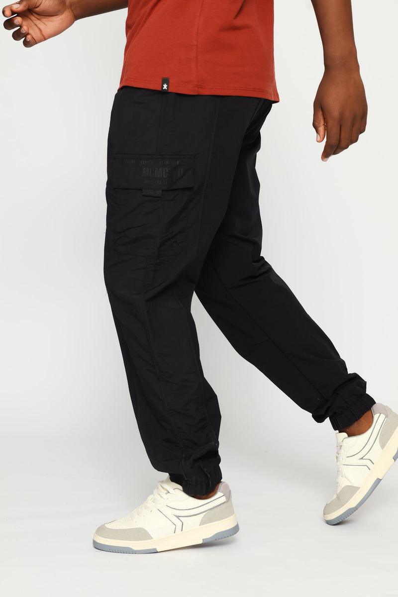 Nylon  Hybrid Fashion Jogger - Black