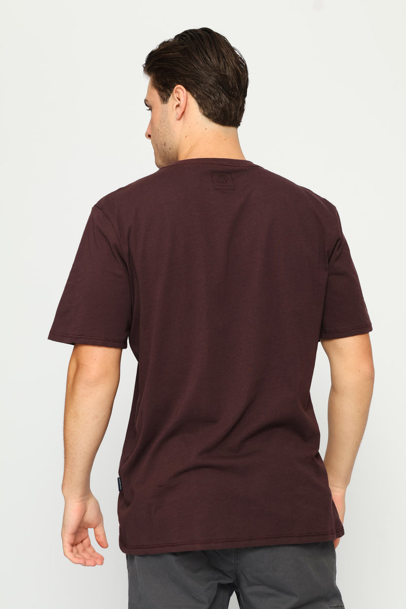 Nguni Steer Tee - Burgundy