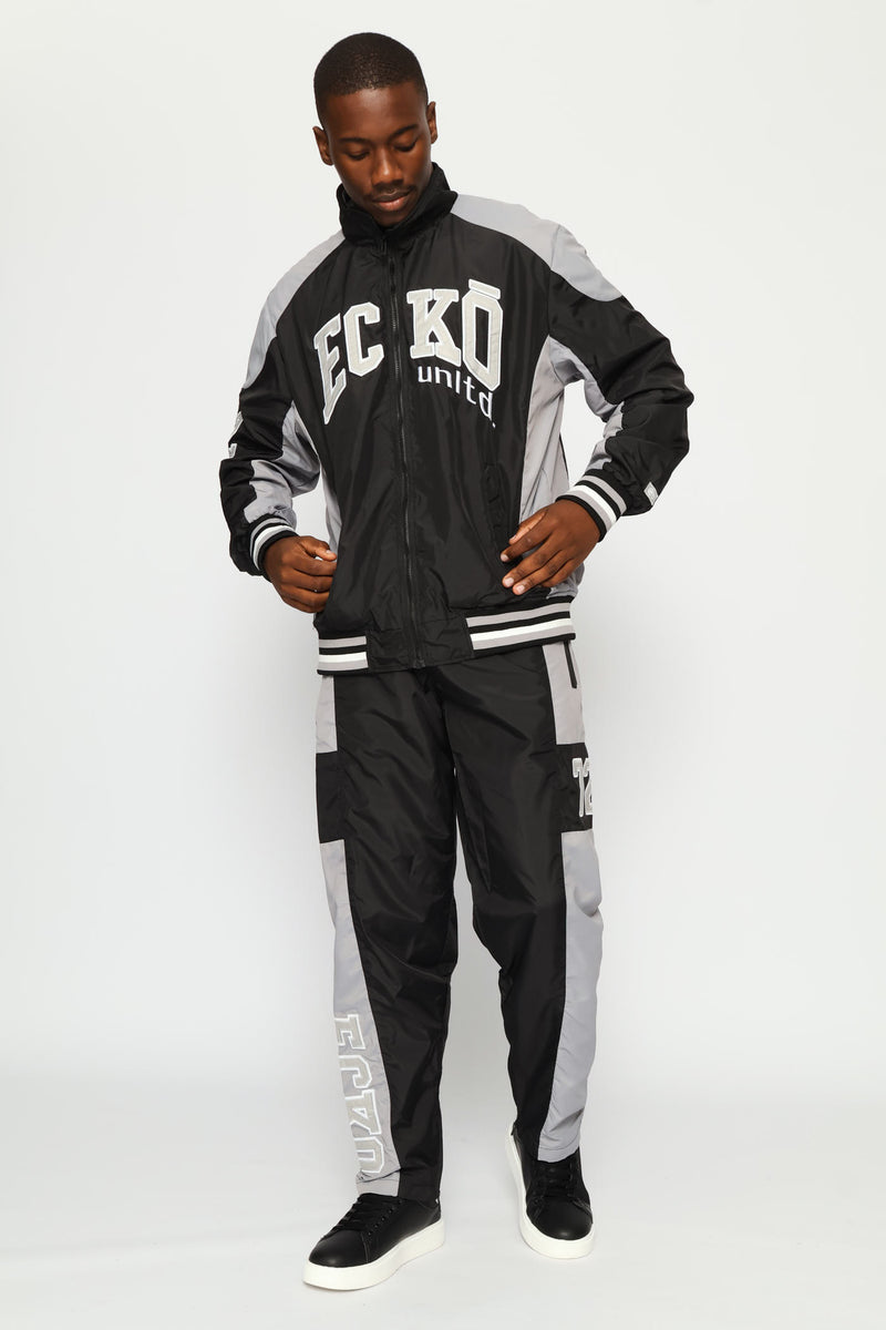 Contrast Trackpants - Black/Grey