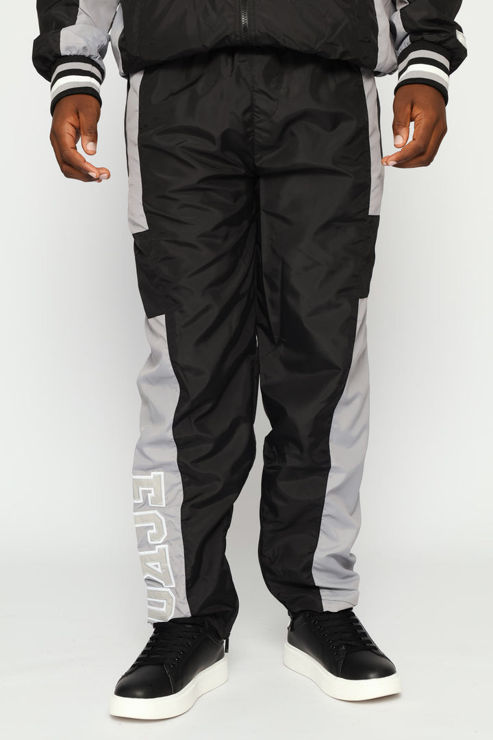 Contrast Trackpants - Black/Grey