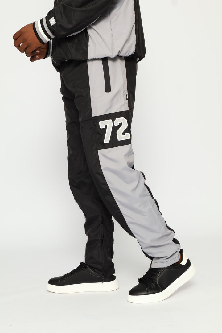 Contrast Trackpants - Black/Grey