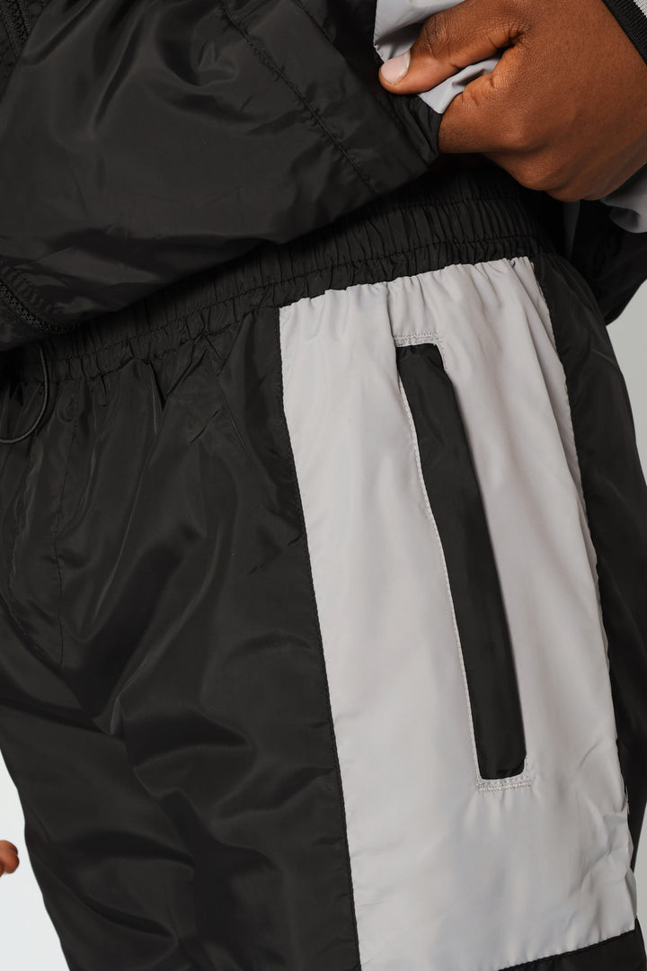 Contrast Trackpants - Black/Grey