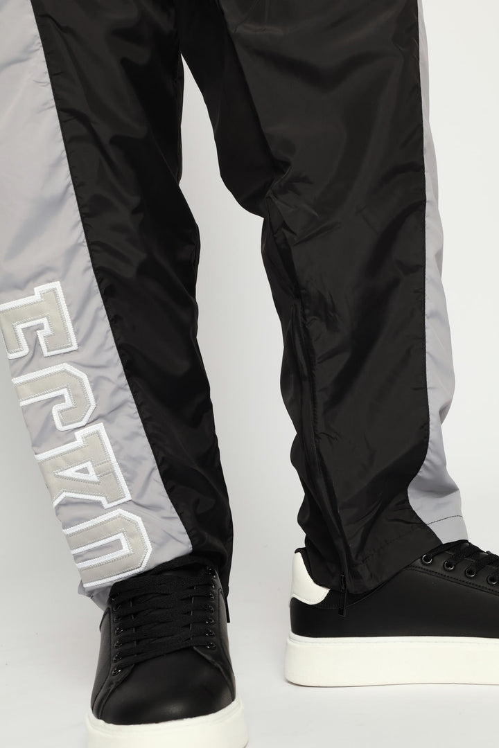 Contrast Trackpants - Black/Grey