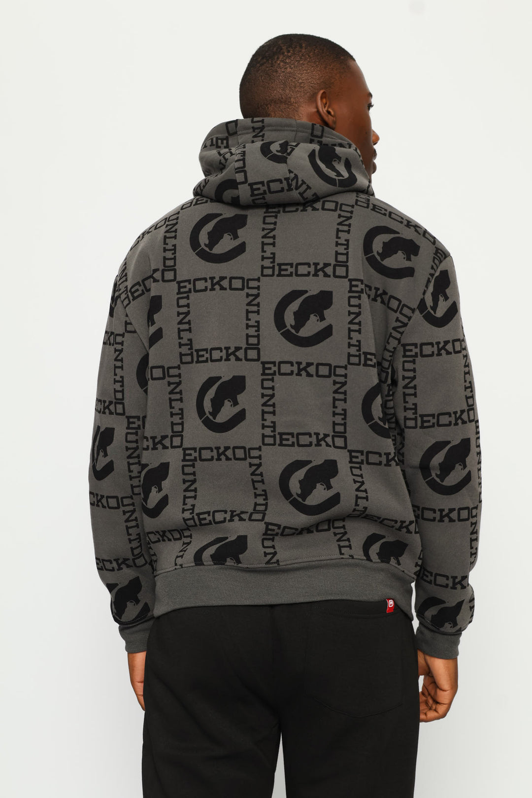 Patchwork Hoodie - Charcoal