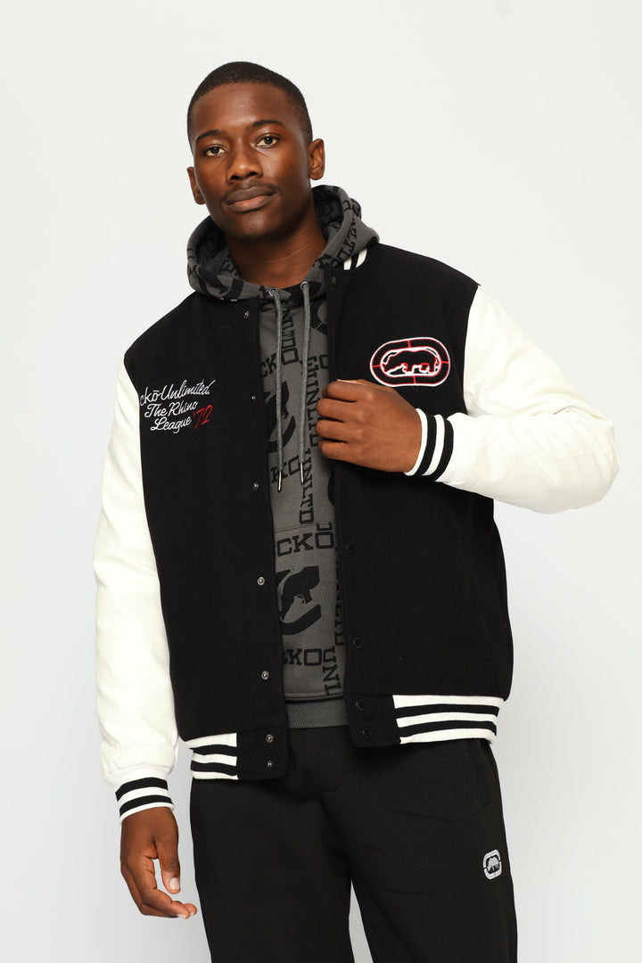 Bomber Jacket - Black/Cream