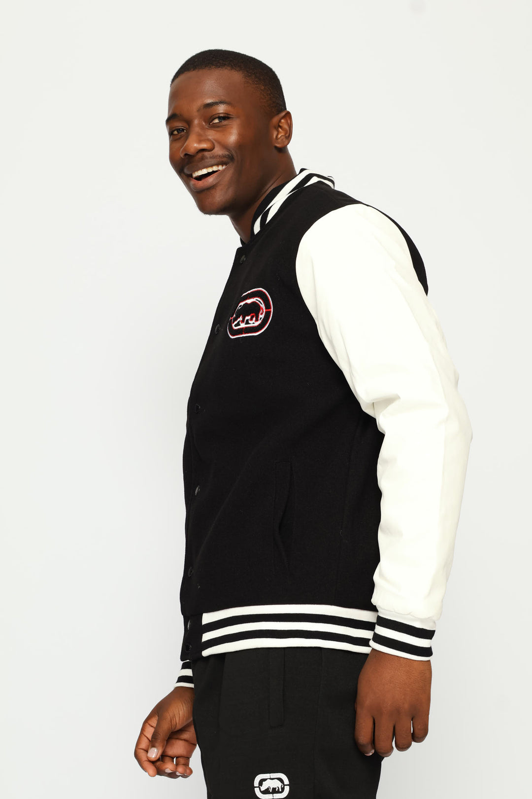 Bomber Jacket - Black/Cream