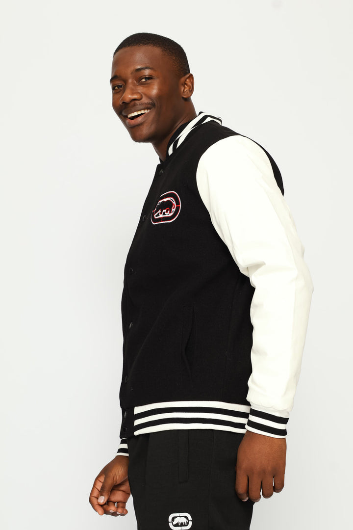 Bomber Jacket - Black/Cream