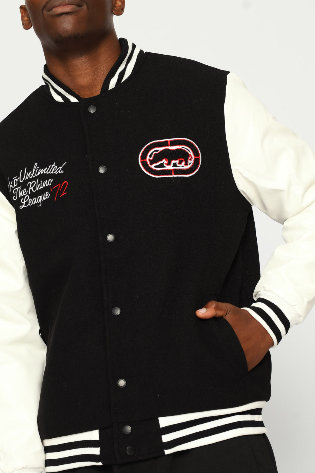 Bomber Jacket - Black/Cream