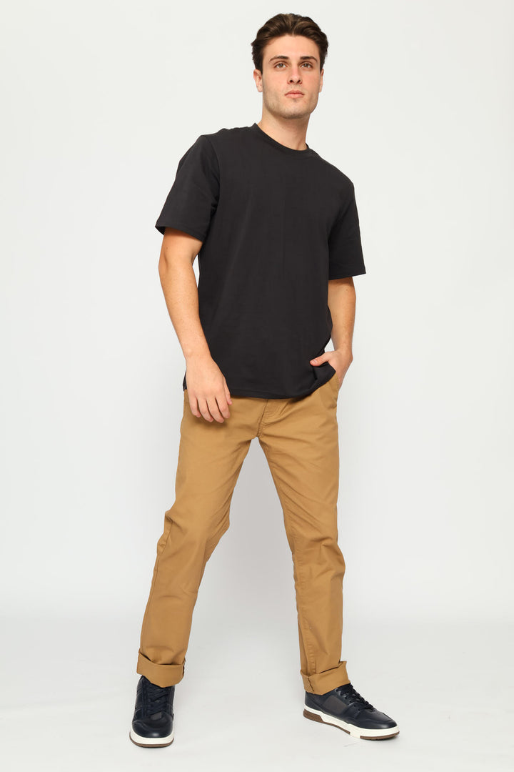 Plain Crew Tee - Gunmetal