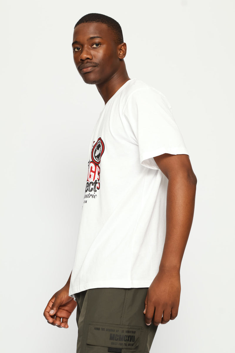 Freedom Front Print Tee - White