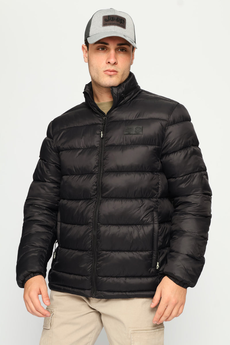 Core Long Sleeve Puffer Jacket - Black