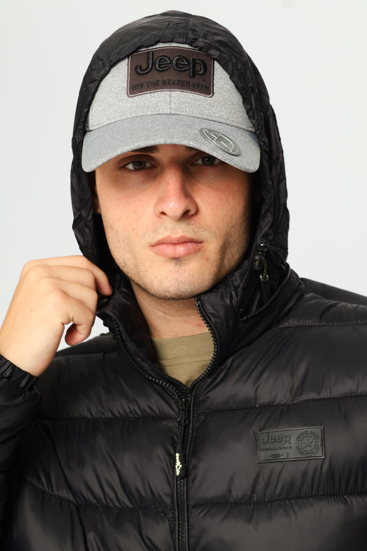 Core Long Sleeve Puffer Jacket - Black