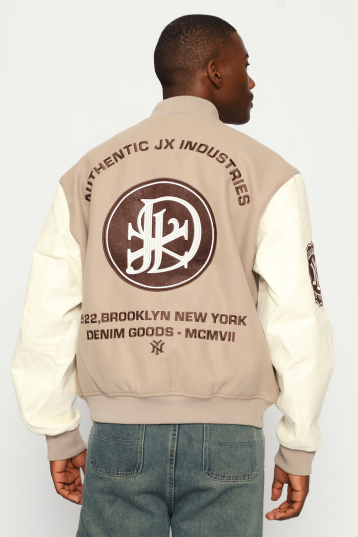 Baseball Jacket - Stone