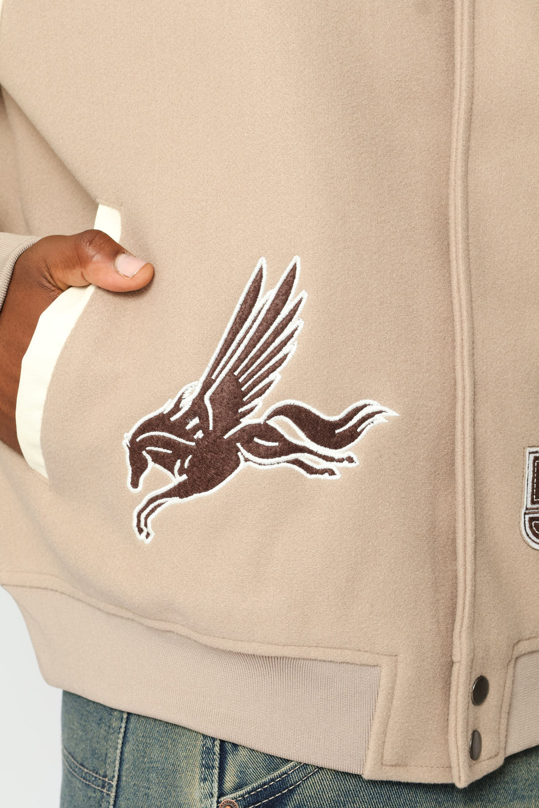 Baseball Jacket - Stone