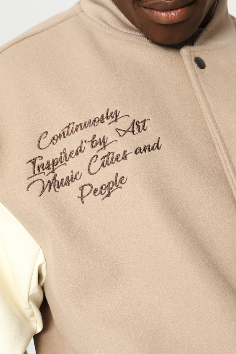 Baseball Jacket - Stone