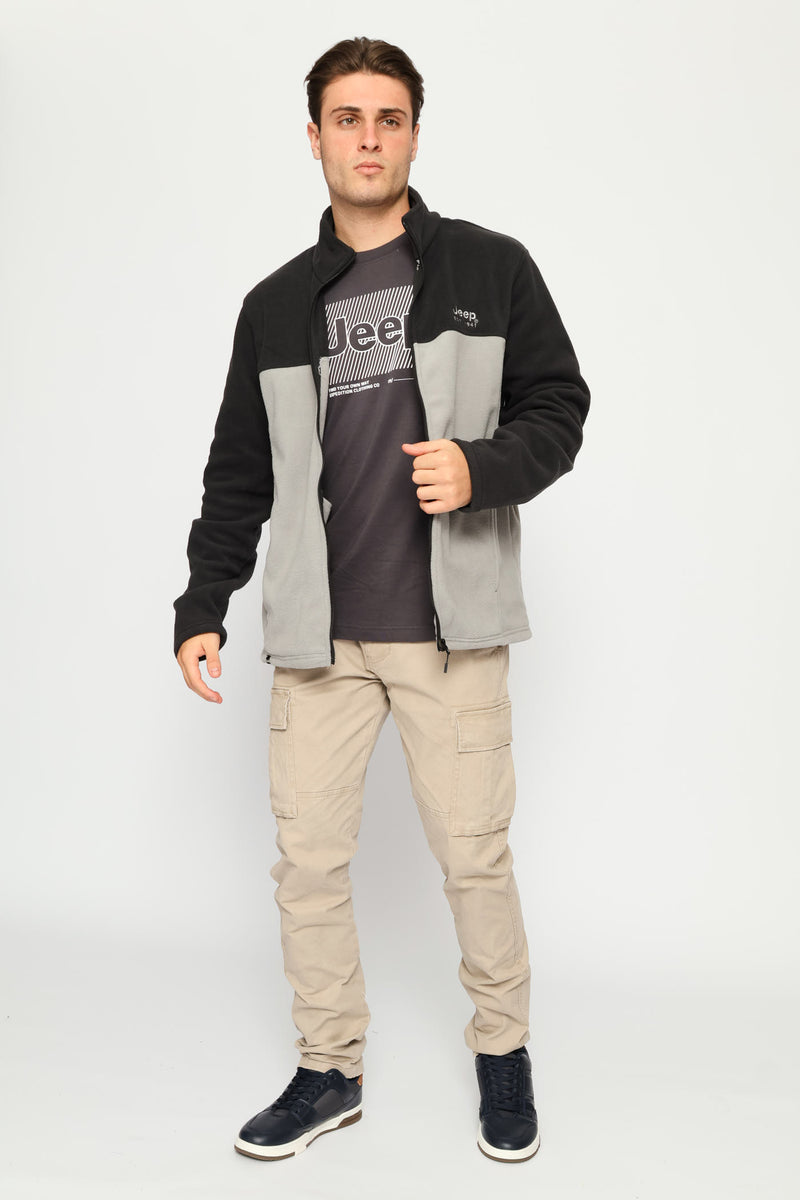 Fleece Zip Through Jacket - Grey