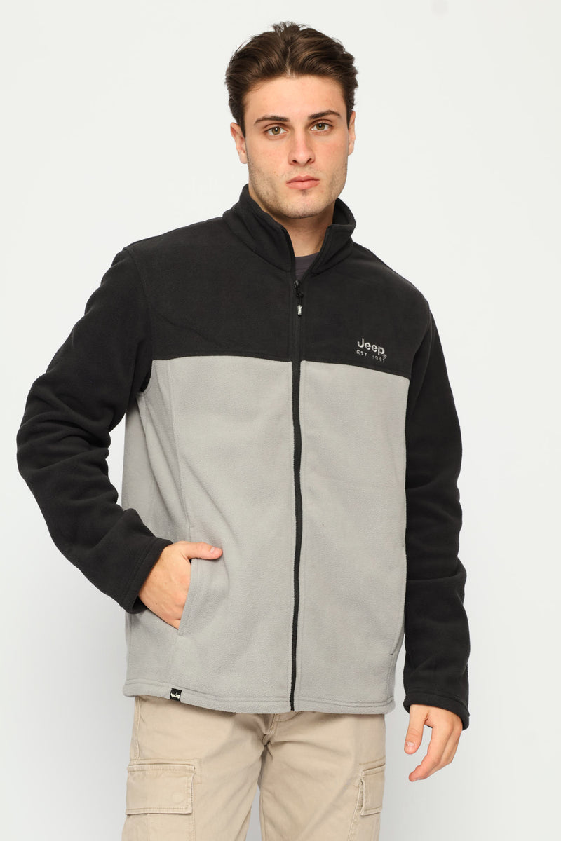 Fleece Zip Through Jacket - Grey