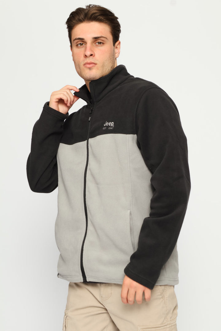Fleece Zip Through Jacket - Grey