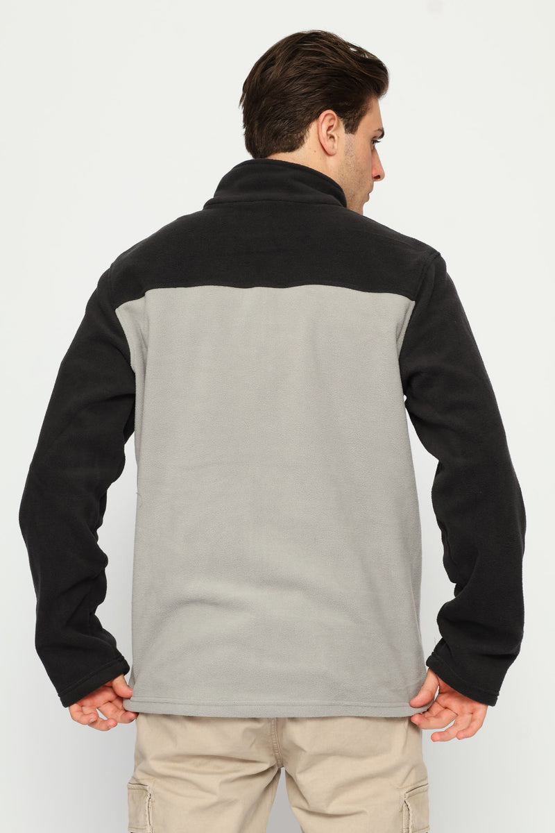 Fleece Zip Through Jacket - Grey