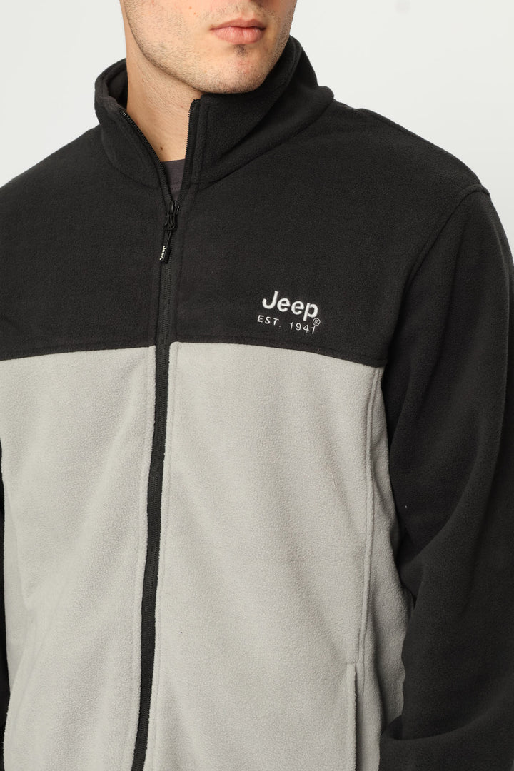 Fleece Zip Through Jacket - Grey