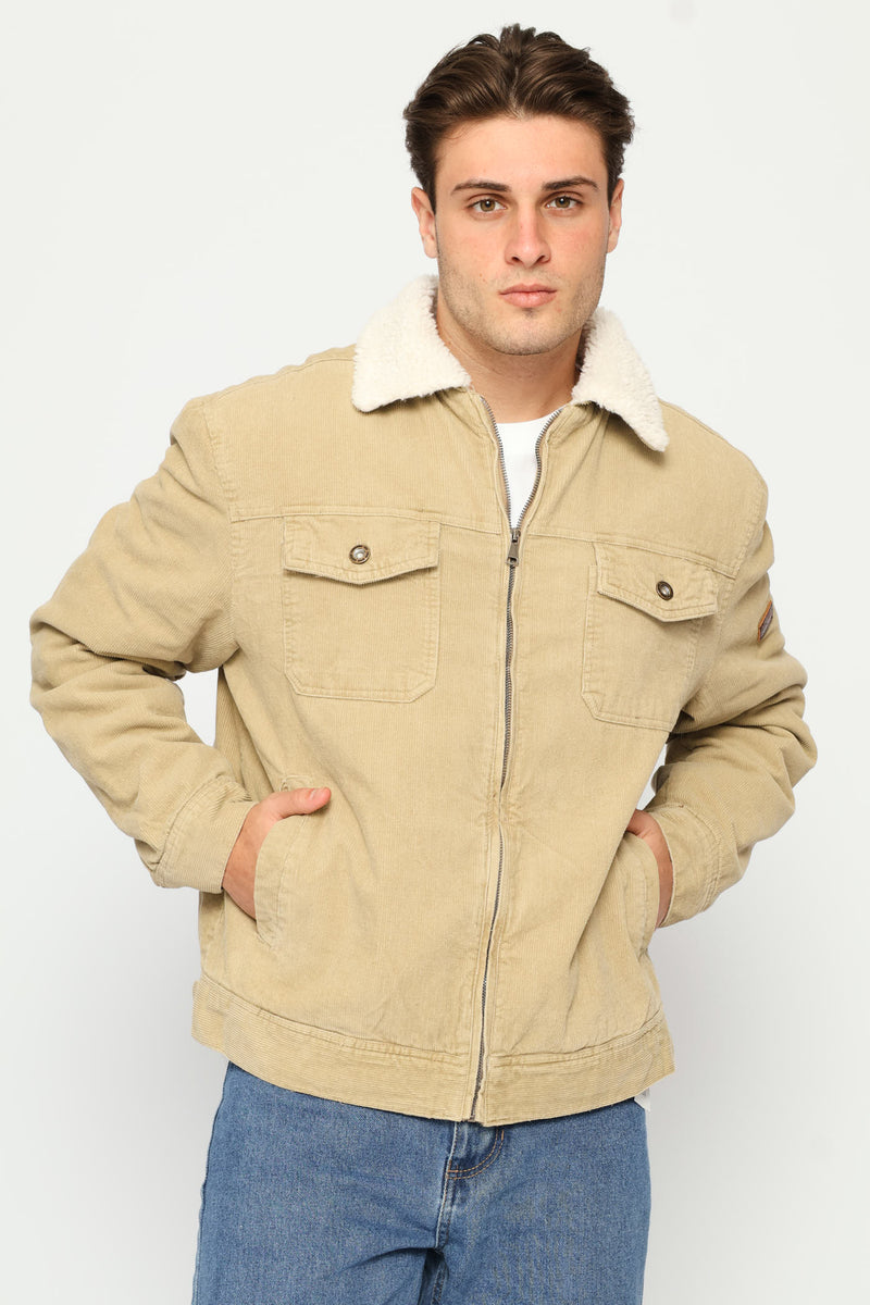 Corduroy Trucker Jacket - Taupe