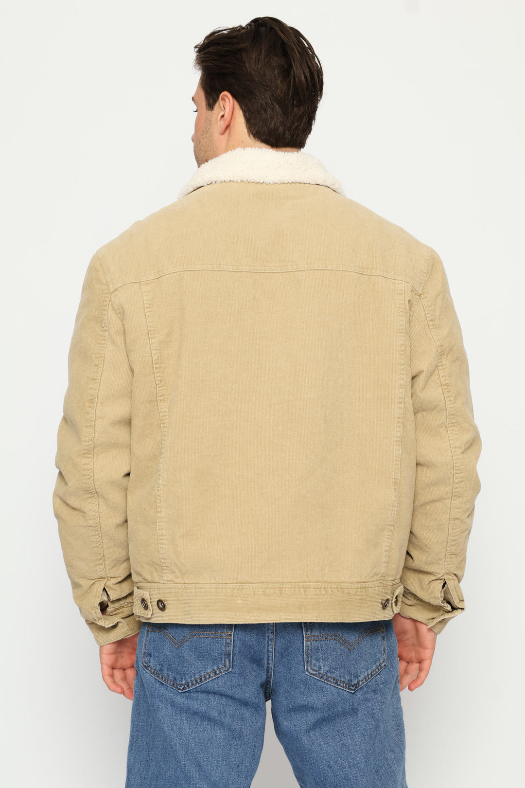 Corduroy Trucker Jacket - Taupe