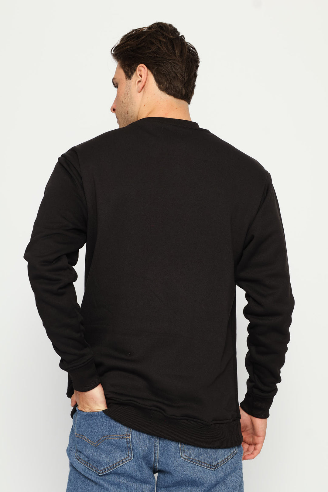Large Logo Crew Top - Black