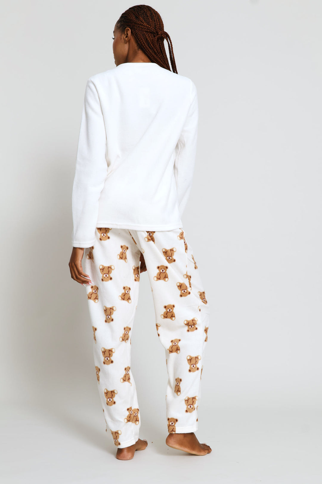 Bearly Awake Polar Fleece Mother'S Day Set - Cream
