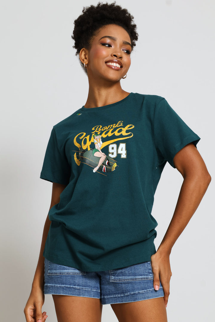 Short Sleeve Deep Nori T-Shirt - Green