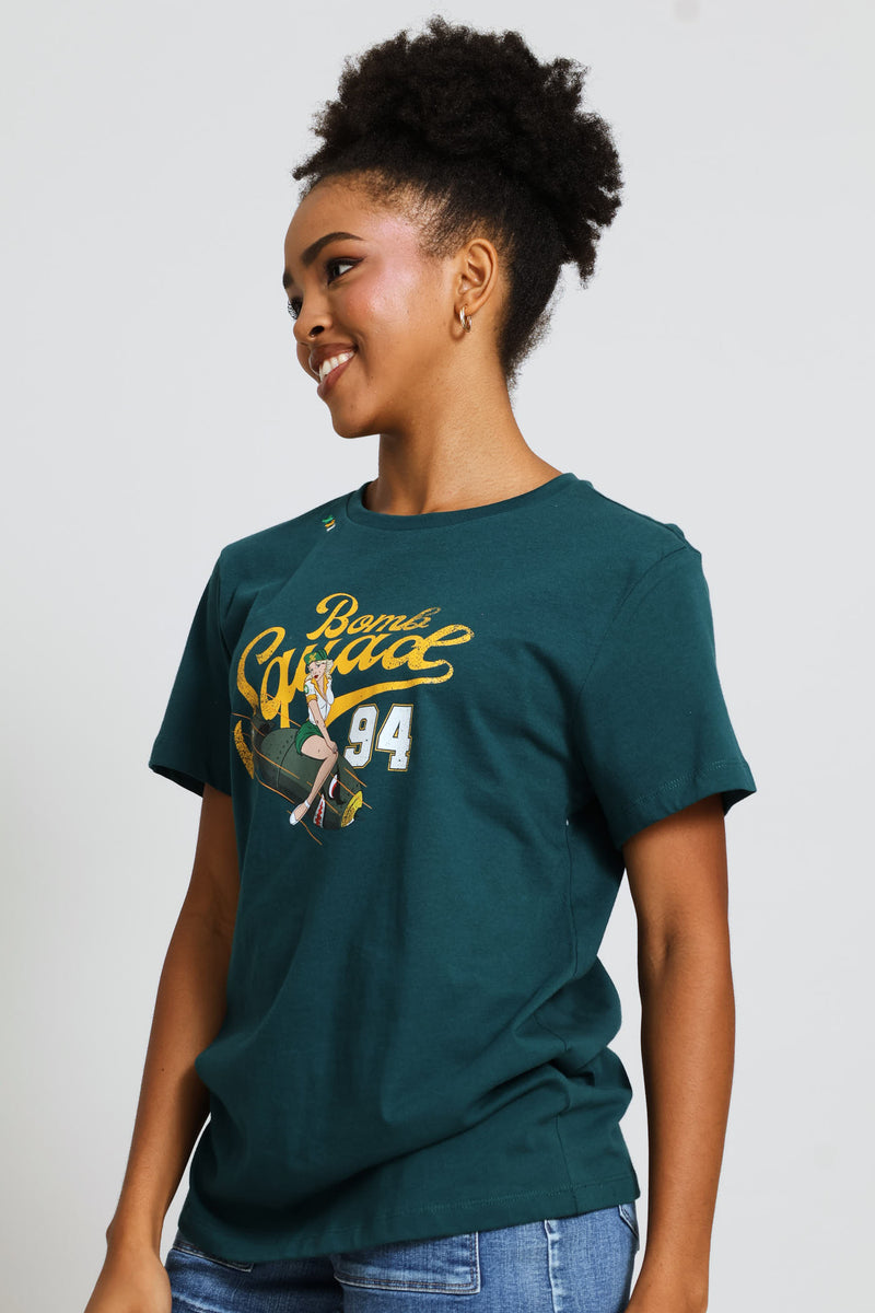 Short Sleeve Deep Nori T-Shirt - Green