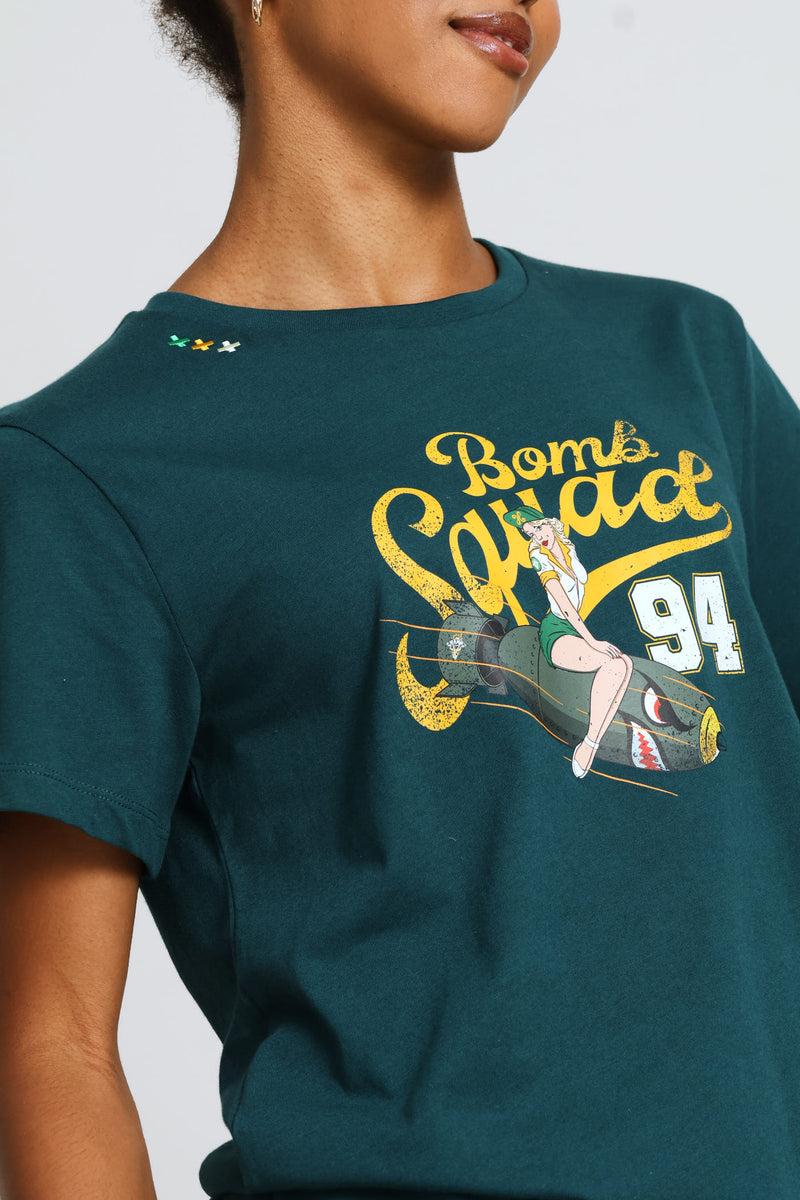 Short Sleeve Deep Nori T-Shirt - Green