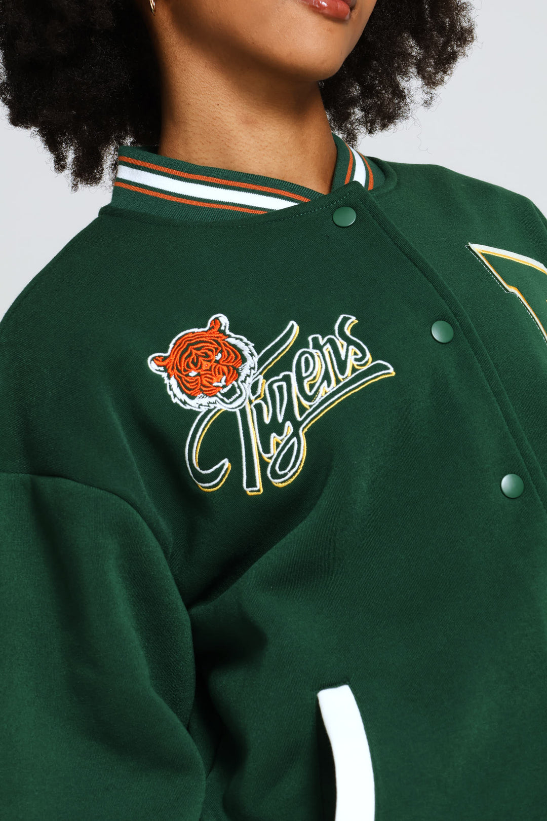 Baseball Fleece Jacket - Bottle Green
