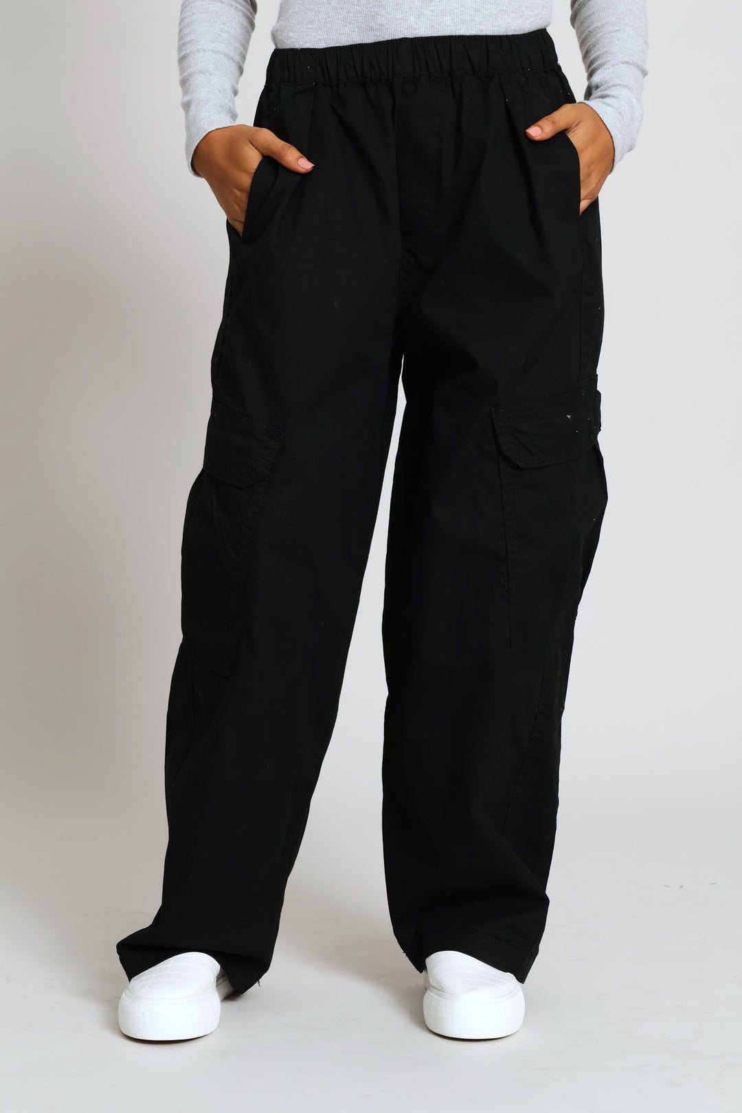Barrel Cargo Trouser - Black