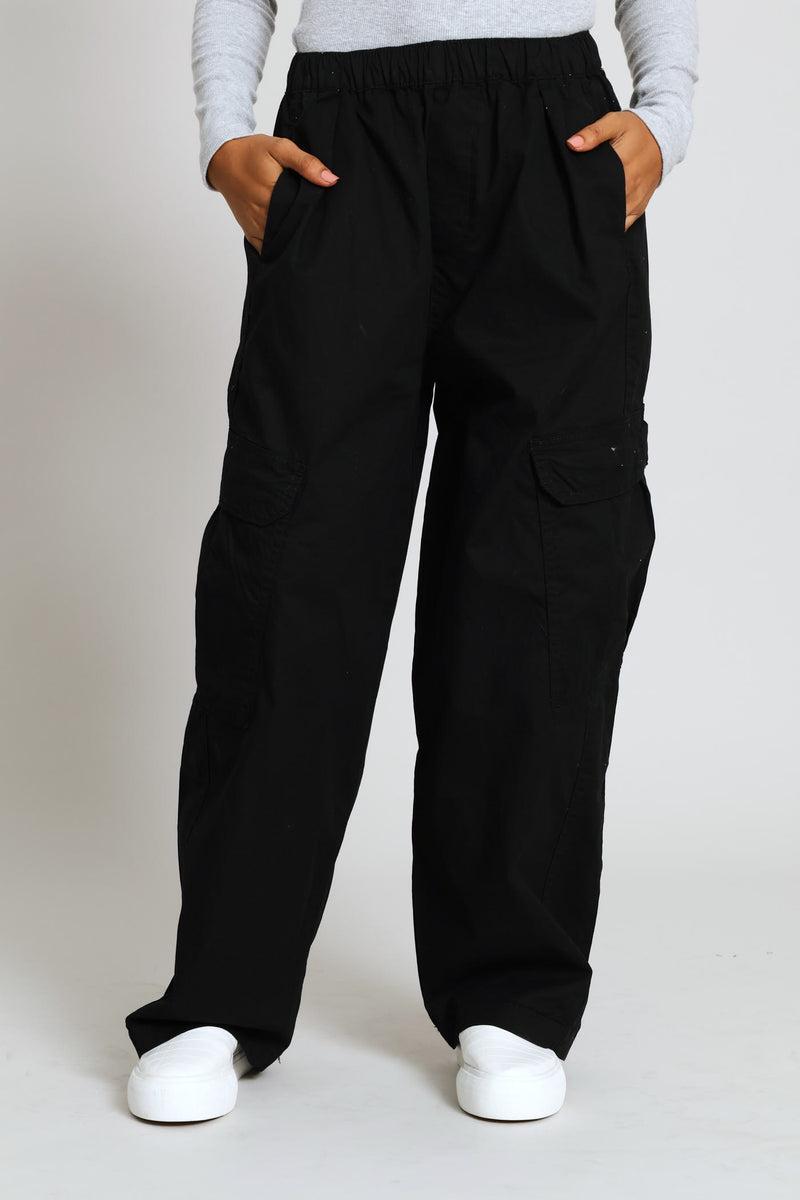 Barrel Cargo Trouser - Black