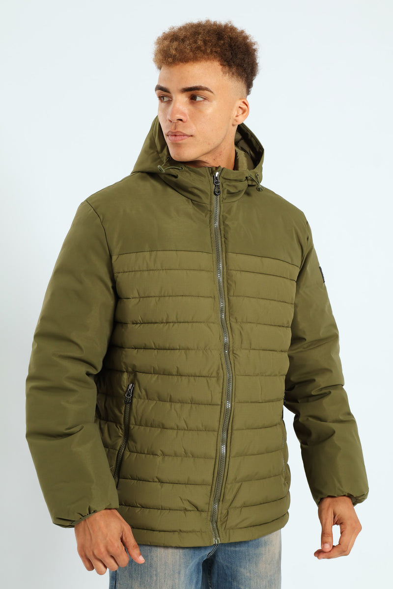 Hybrid Puffer Jacket - Fatigue