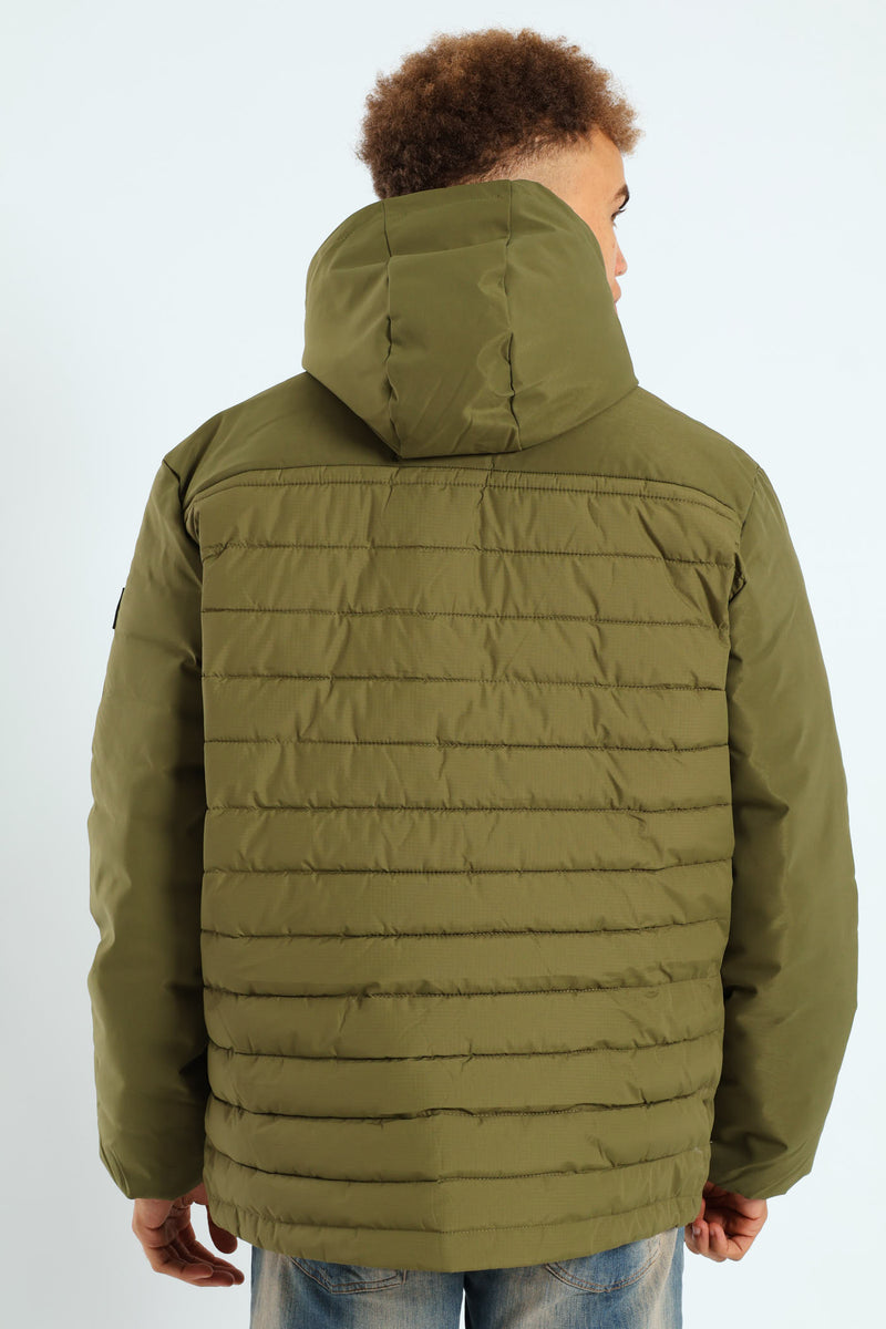Hybrid Puffer Jacket - Fatigue