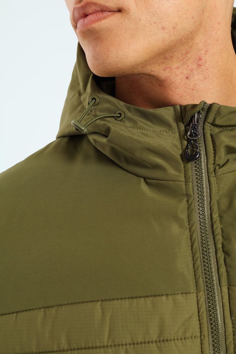 Hybrid Puffer Jacket - Fatigue
