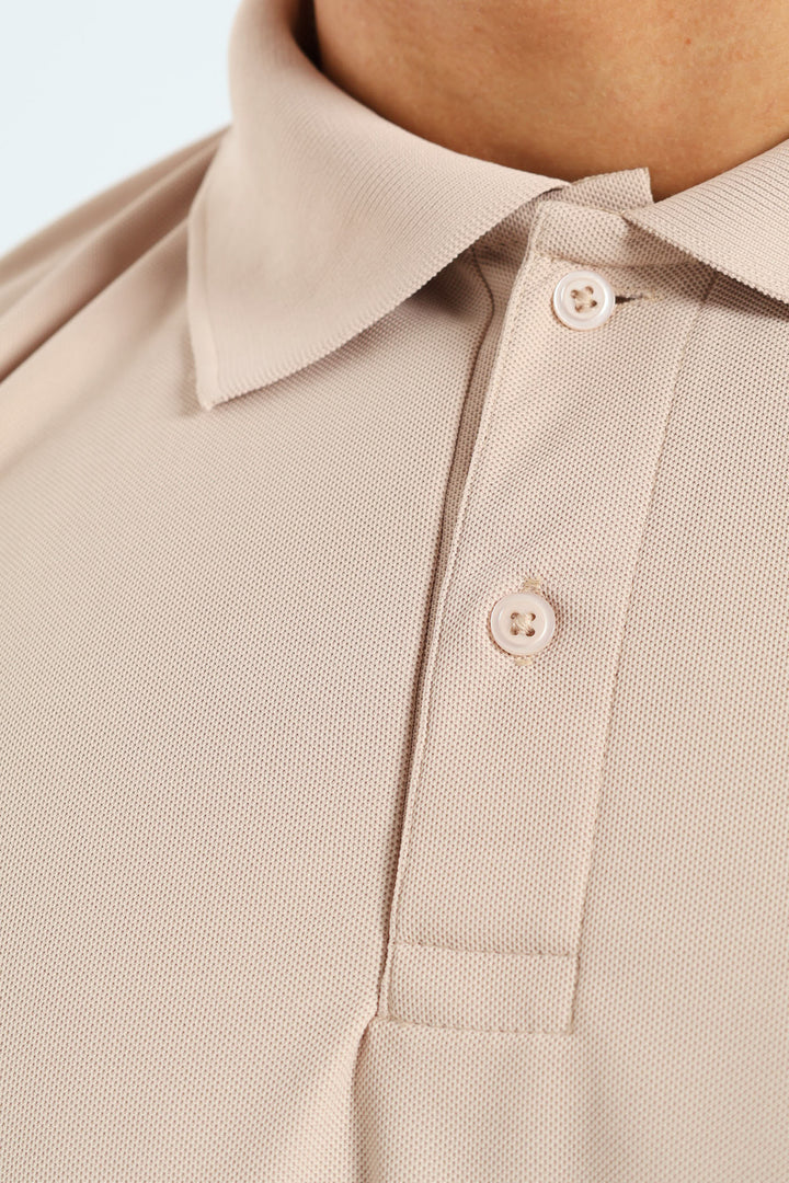 Basic Quick Dry Golfer - Stone