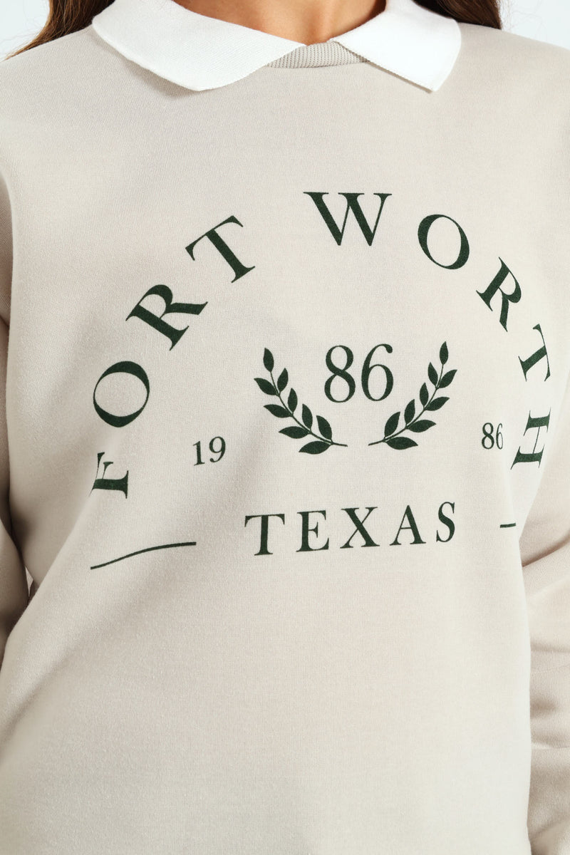 Twofer Screen Print Active Top - Marble Snow