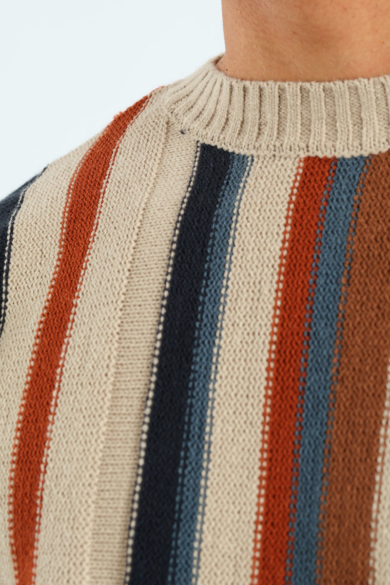 Striped Intarsia Knitwear - Multi