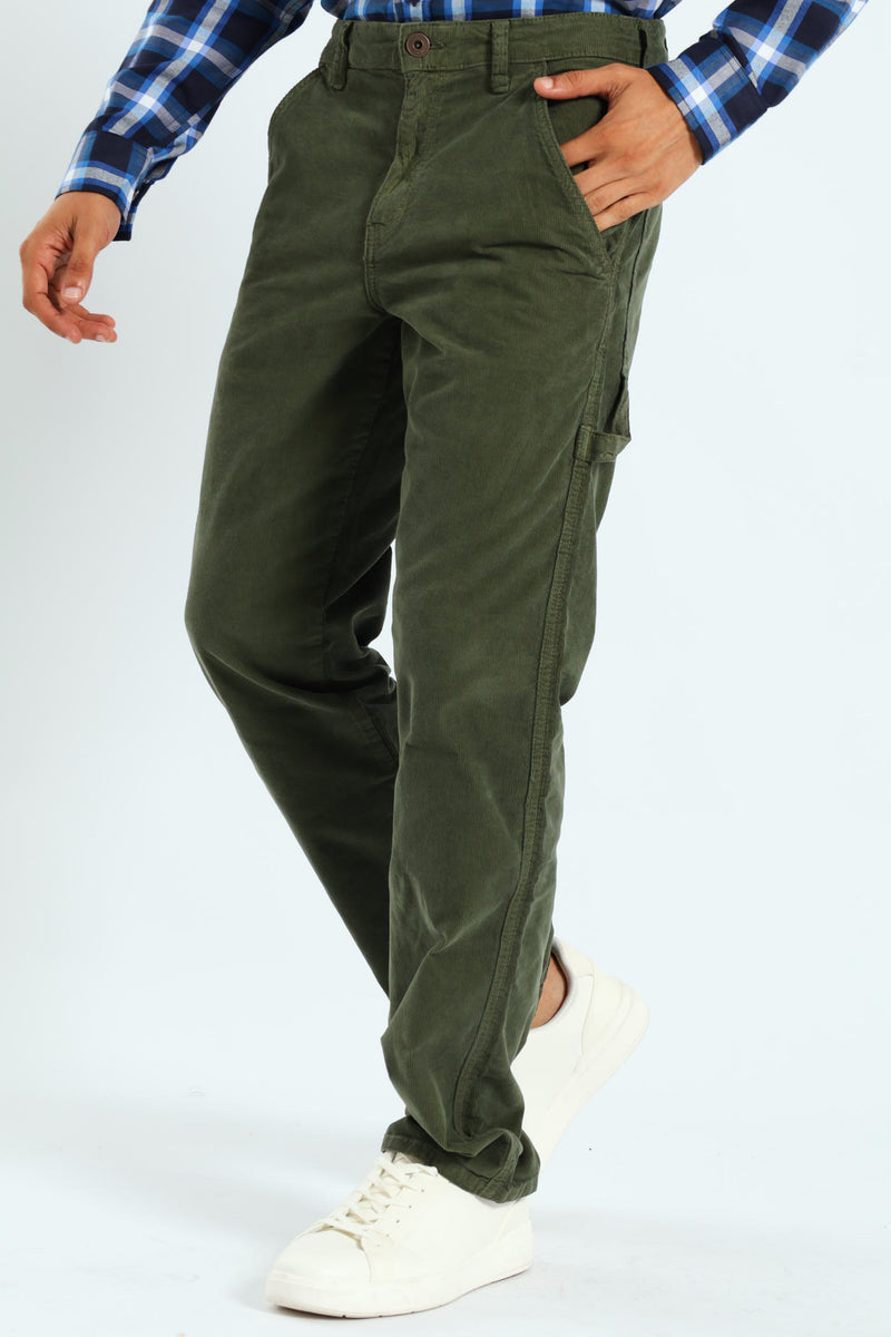 Corduroy Pants - Olive