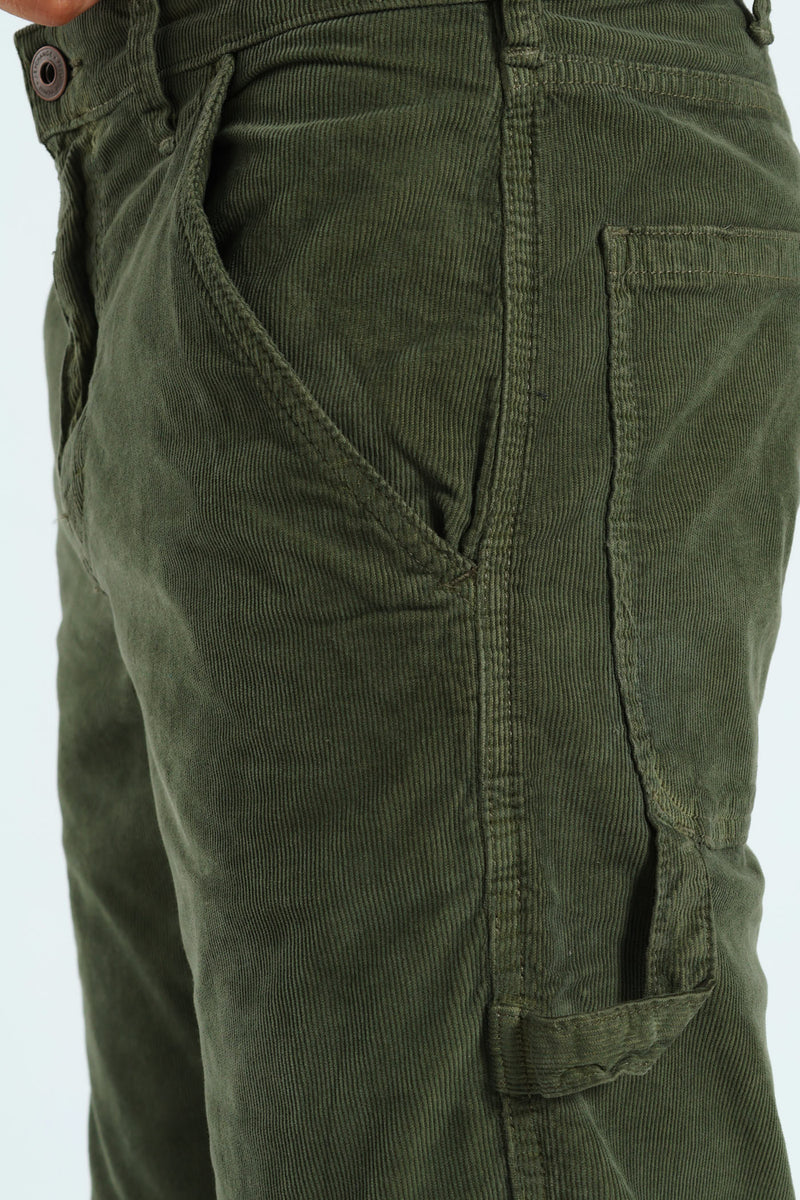 Corduroy Pants - Olive